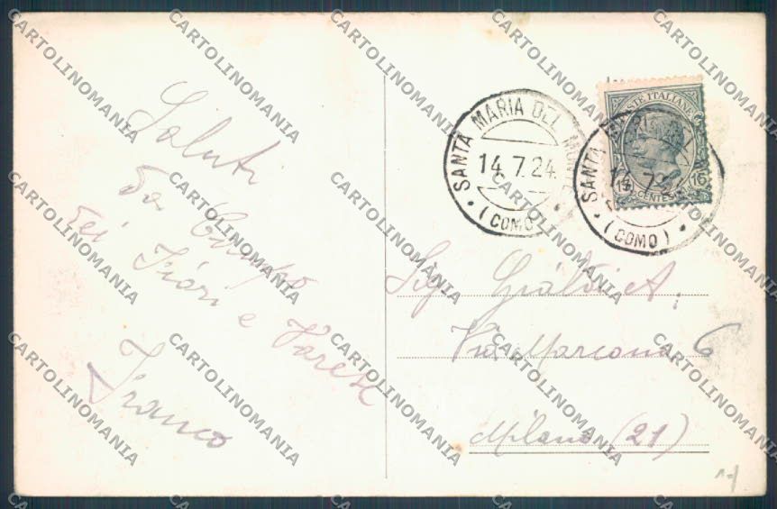 Varese Sacro Monte cartolina LQ7054 – retro