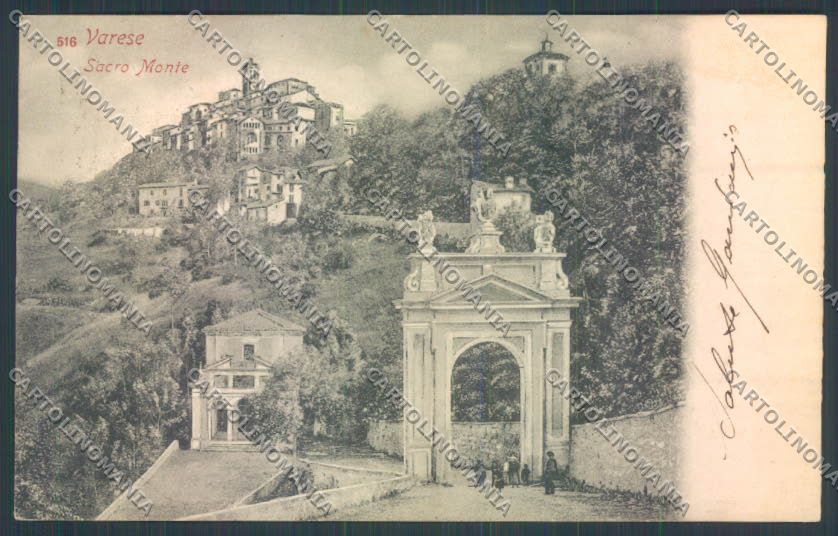 Varese Sacro Monte cartolina LQ7057 – fronte