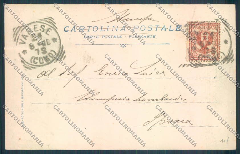Varese Sacro Monte cartolina LQ7057 – retro
