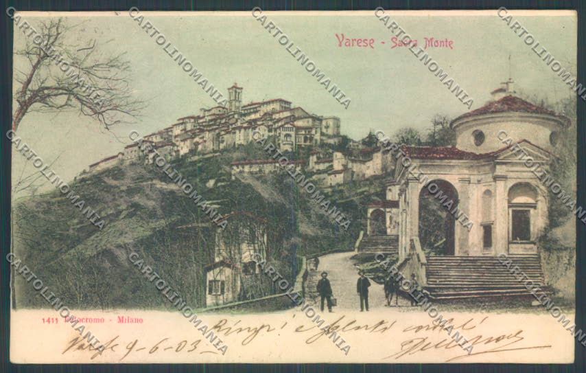 Varese Sacro Monte cartolina LQ7059 – fronte