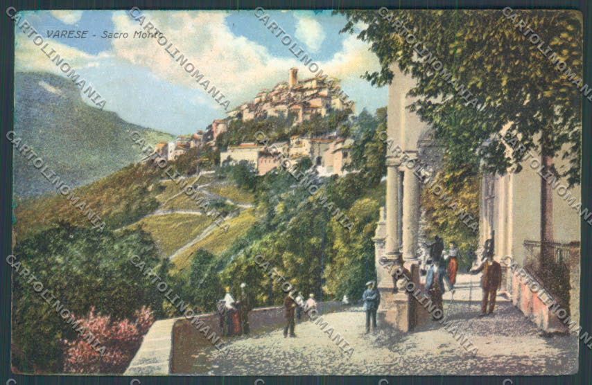 Varese Sacro Monte PIEGHINA cartolina LQ7060 – fronte
