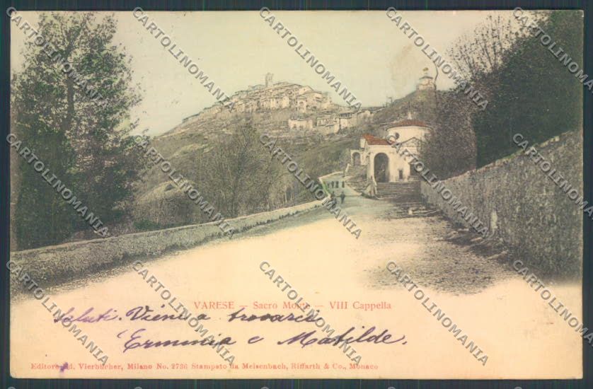 Varese Sacro Monte cartolina LQ7061 – fronte