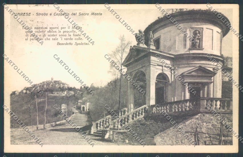 Varese Sacro Monte PIEGHINA cartolina LQ7071 – fronte