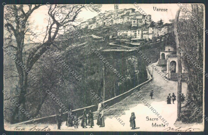 Varese Sacro Monte cartolina LQ7072 – fronte