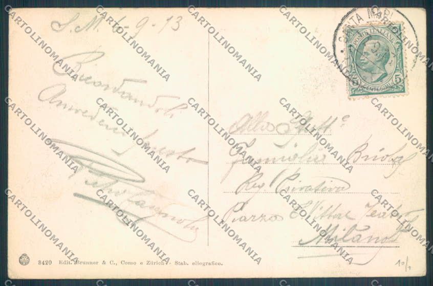Varese Sacro Monte cartolina LQ7073 – retro