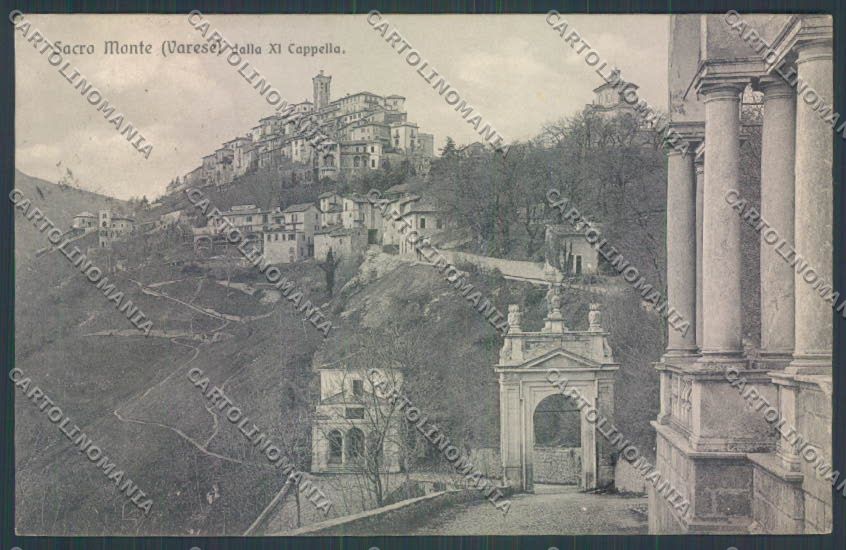 Varese Sacro Monte cartolina LQ7074 – fronte