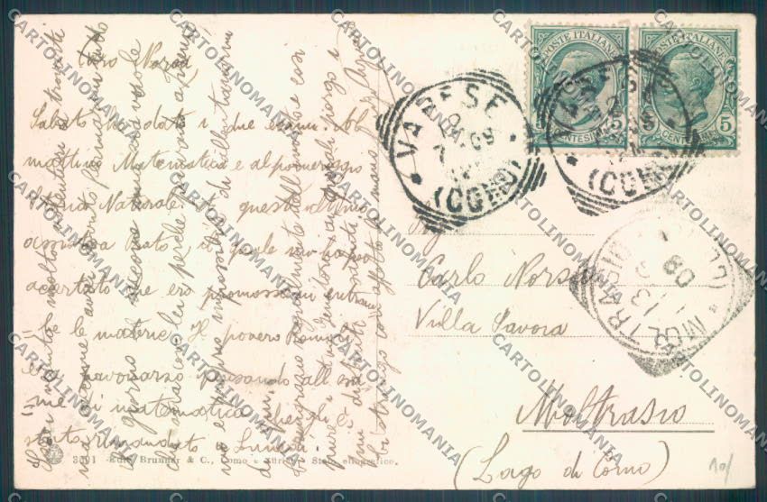 Varese Sacro Monte cartolina LQ7074 – retro