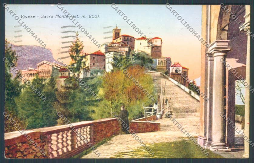 Varese Sacro Monte cartolina LQ7075 – fronte