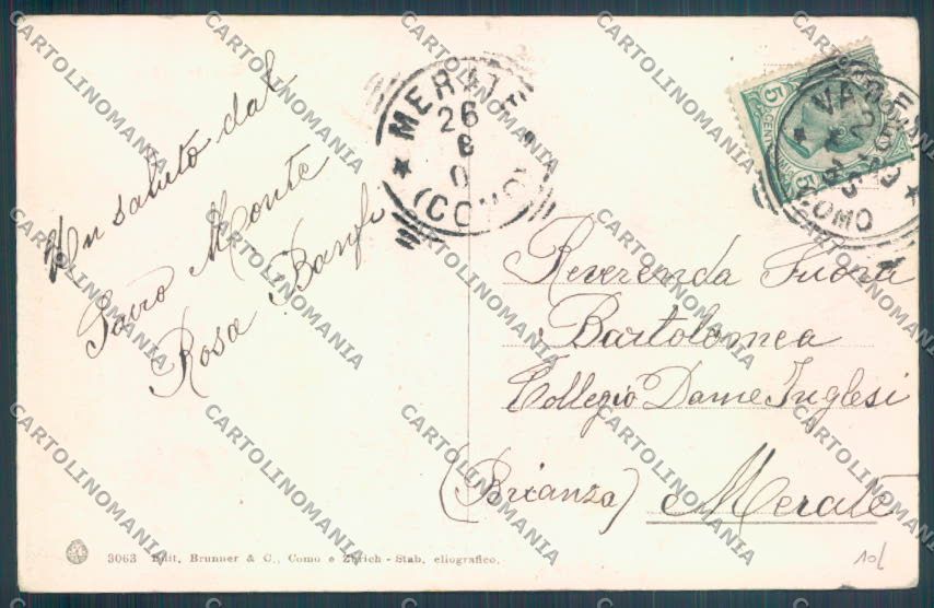Varese Sacro Monte cartolina LQ7076 – retro