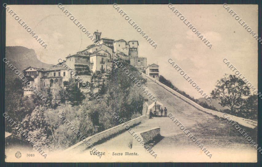 Varese Sacro Monte cartolina LQ7078 – fronte