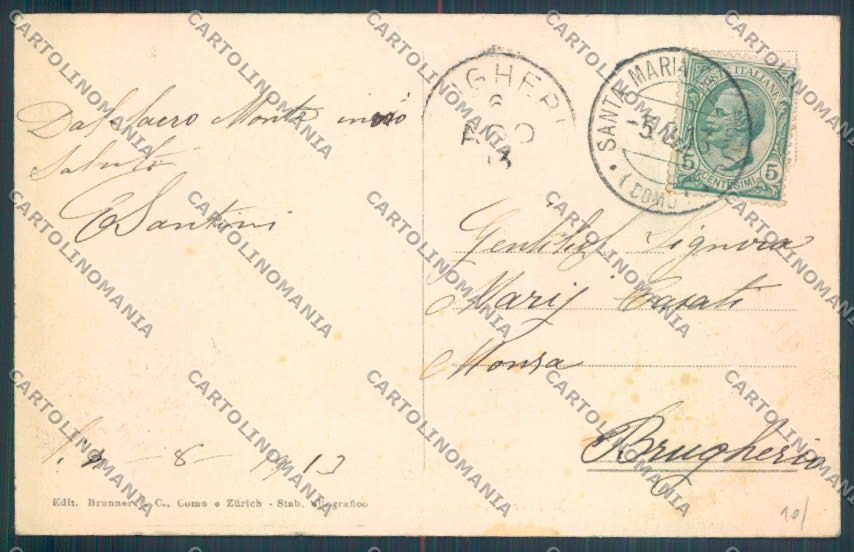 Varese Sacro Monte cartolina LQ7078 – retro