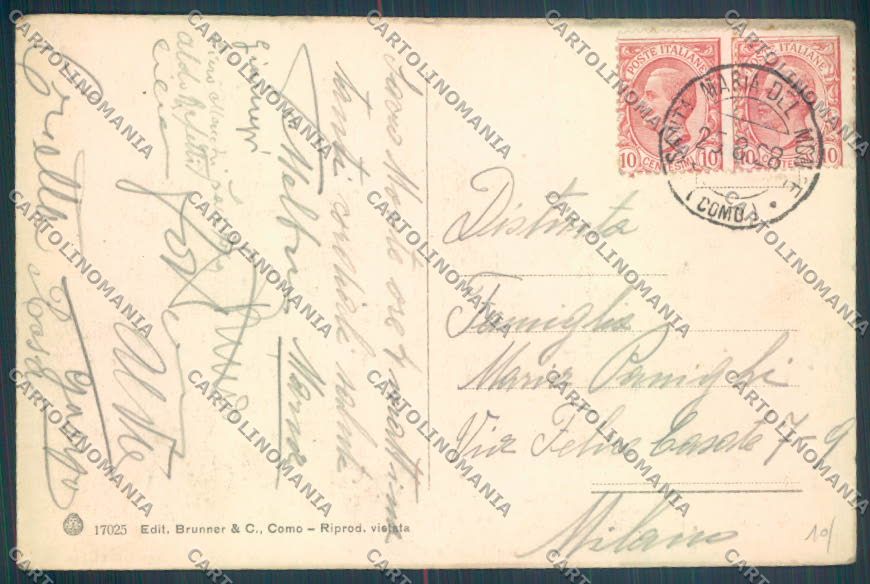 Varese Sacro Monte cartolina LQ7079 – retro
