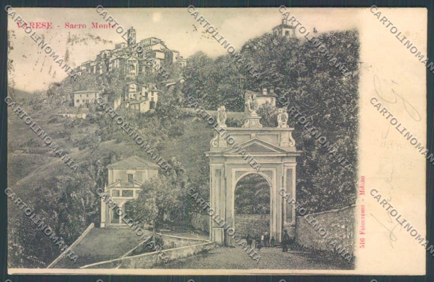 Varese Sacro Monte cartolina LQ7082 – fronte
