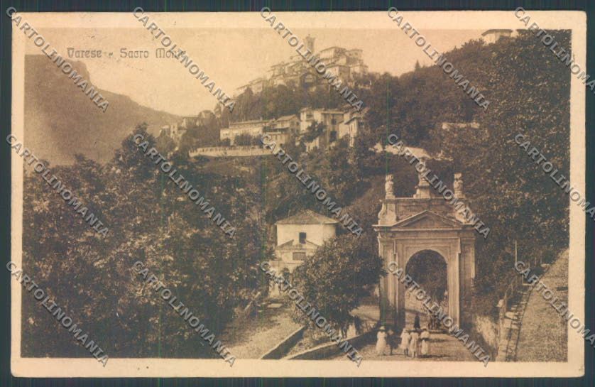 Varese Sacro Monte cartolina LQ7086 – fronte