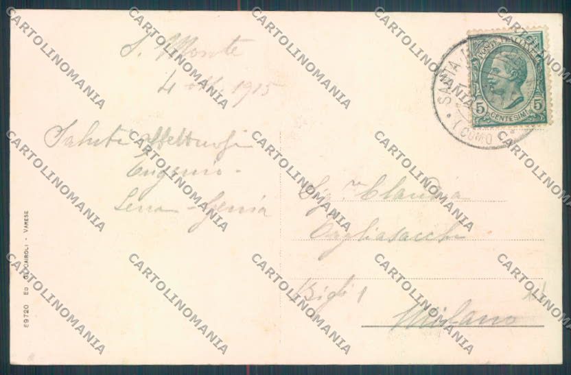Varese Sacro Monte cartolina LQ7087 – retro