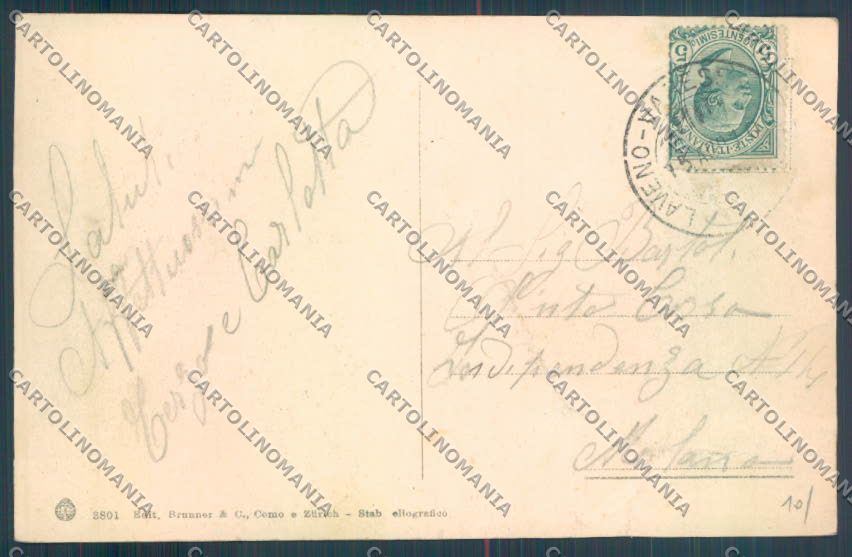 Varese Sacro Monte PIEGA cartolina LQ7089 – retro