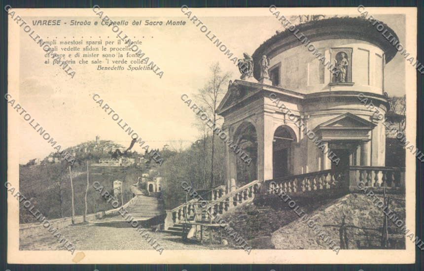 Varese Sacro Monte cartolina LQ7096 – fronte