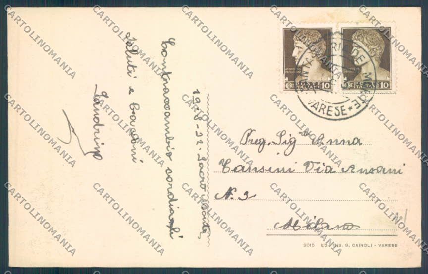 Varese Sacro Monte cartolina LQ7096 – retro