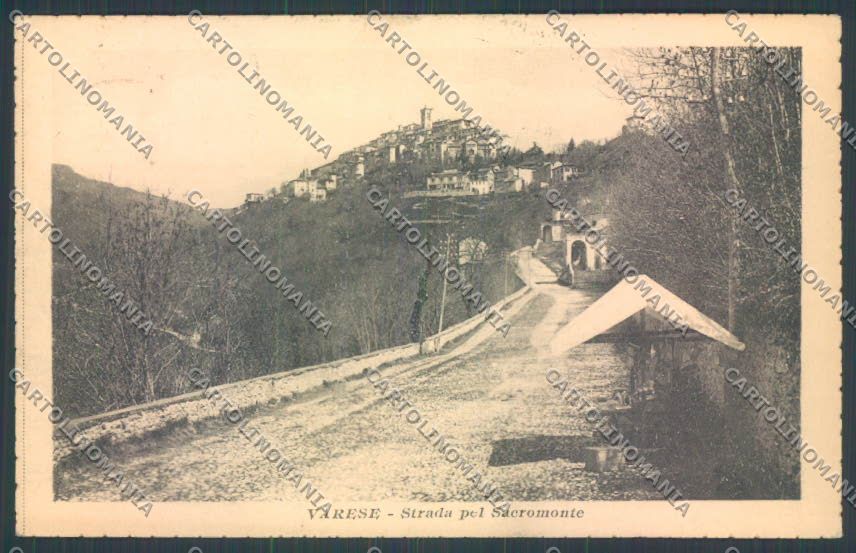 Varese Sacro Monte cartolina LQ7102 – fronte
