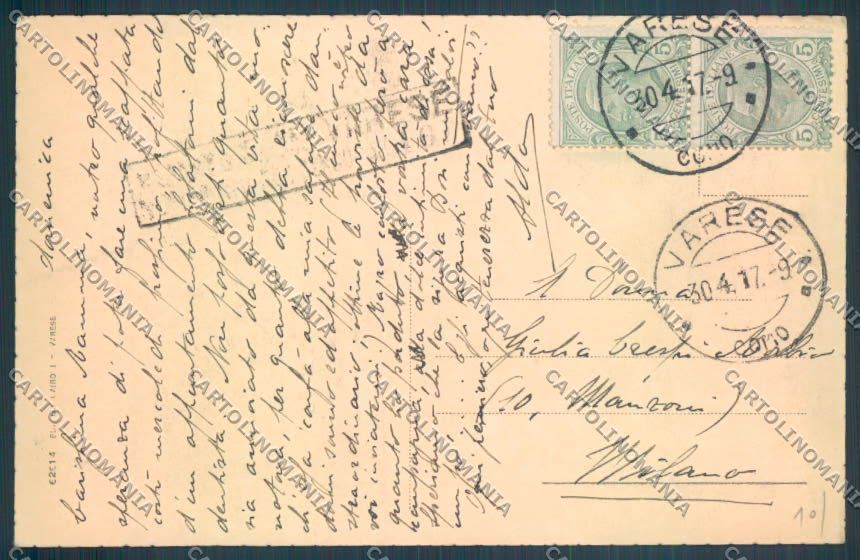 Varese Sacro Monte cartolina LQ7102 – retro