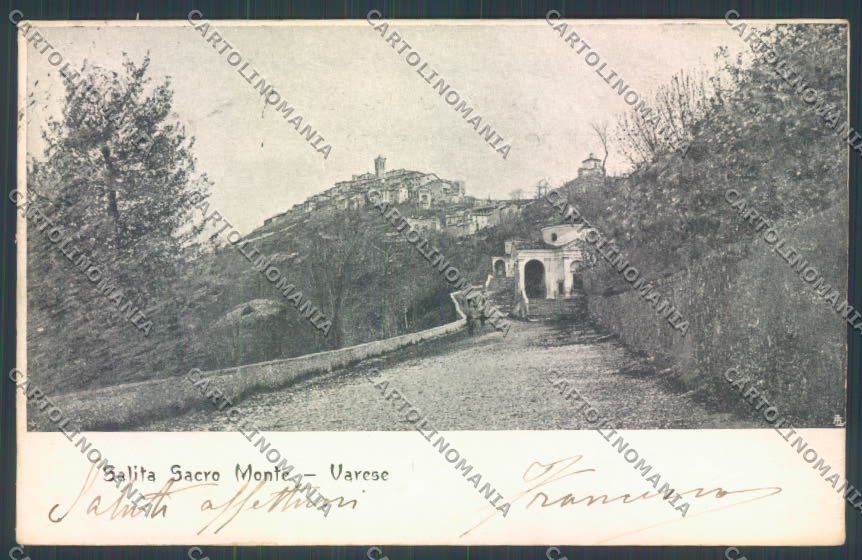 Varese Sacro Monte cartolina LQ7103 – fronte