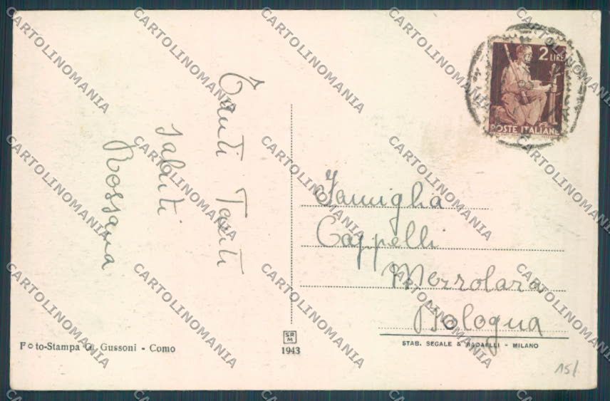 Varese Albizzate cartolina LQ7109 – retro
