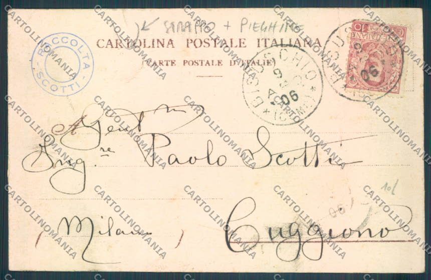 Varese Bisuschio STRAPPO PIEGHINE cartolina LQ7132 – retro