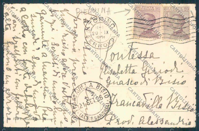 Varese Bisuschio PIEGHINA cartolina LQ7139 – retro