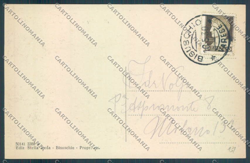 Varese Bisuschio cartolina LQ7141 – retro