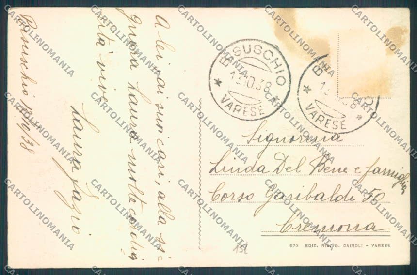 Varese Bisuschio cartolina LQ7147 – retro