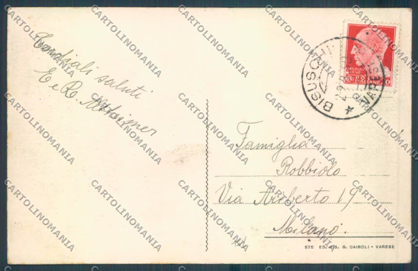 Varese Bisuschio cartolina LQ7151 – retro