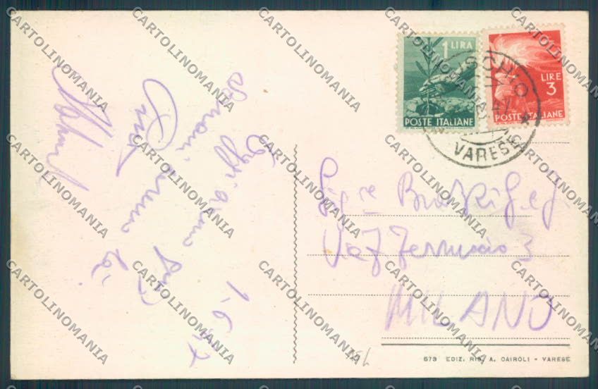 Varese Bisuschio cartolina LQ7152 – retro