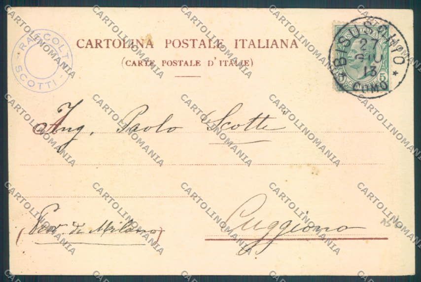 Varese Bisuschio PIEGHINA cartolina LQ7156 – retro