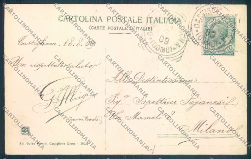 Varese Castiglione Olona cartolina LQ7206 – retro
