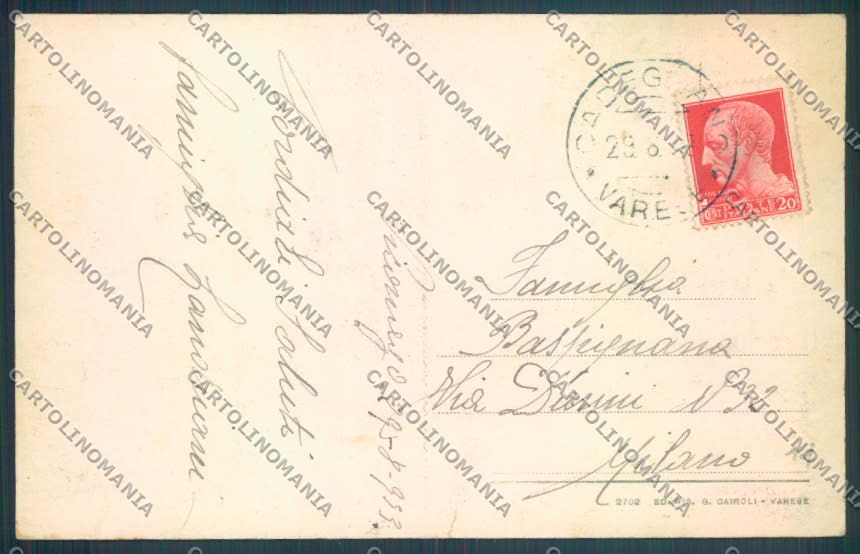 Varese Cadigliano Viconago cartolina LQ7222 – retro