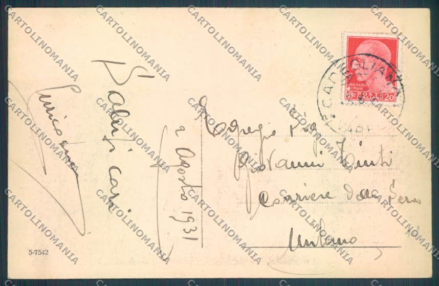 Varese Cadigliano Viconago cartolina LQ7224 – retro
