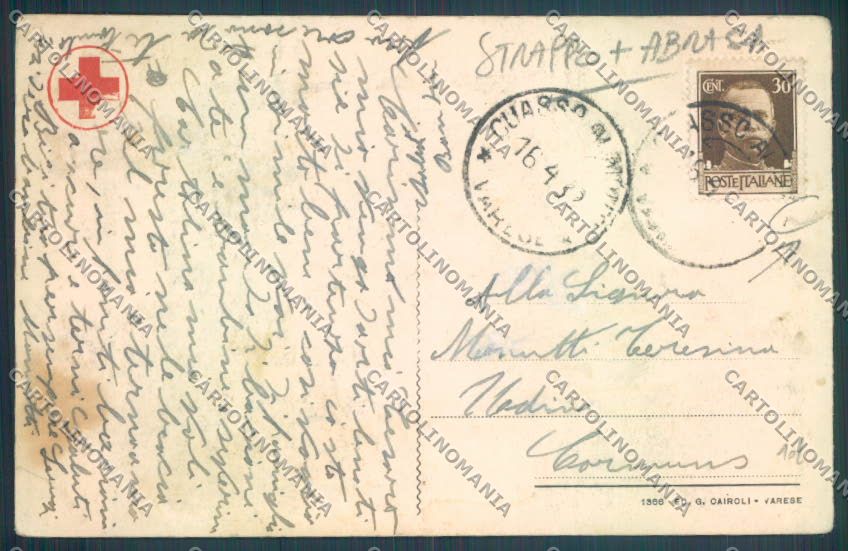 Varese Cuasso al Monte STRAPPO ABRASA COLLA cartolina LQ7235 – retro