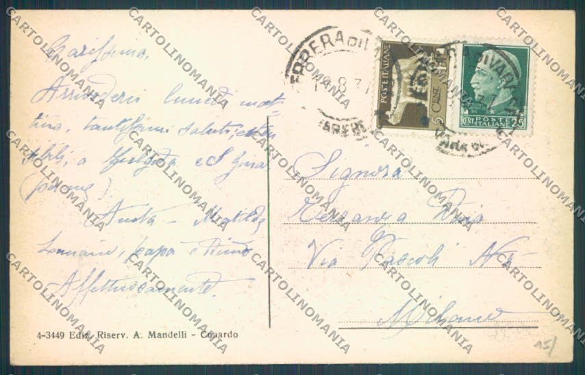 Varese Cunardo cartolina LQ7280 – retro