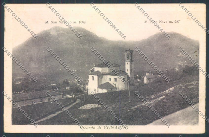 Varese Cunardo PIEGA FORI cartolina LQ7287 – fronte