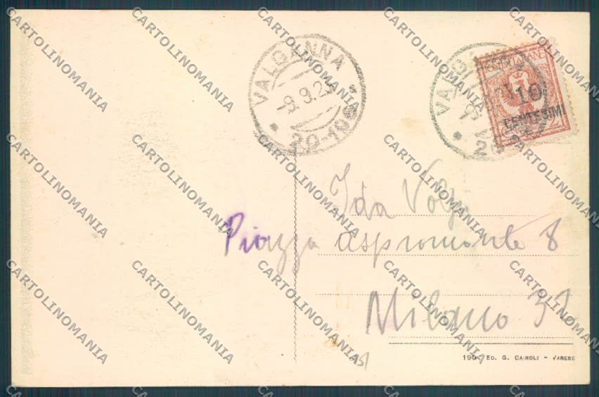 Varese Valganna Ganna cartolina LQ7319 – retro