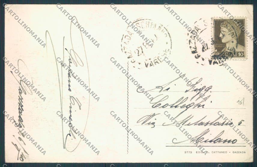 Varese Gazzada Schianno cartolina LQ7326 – retro