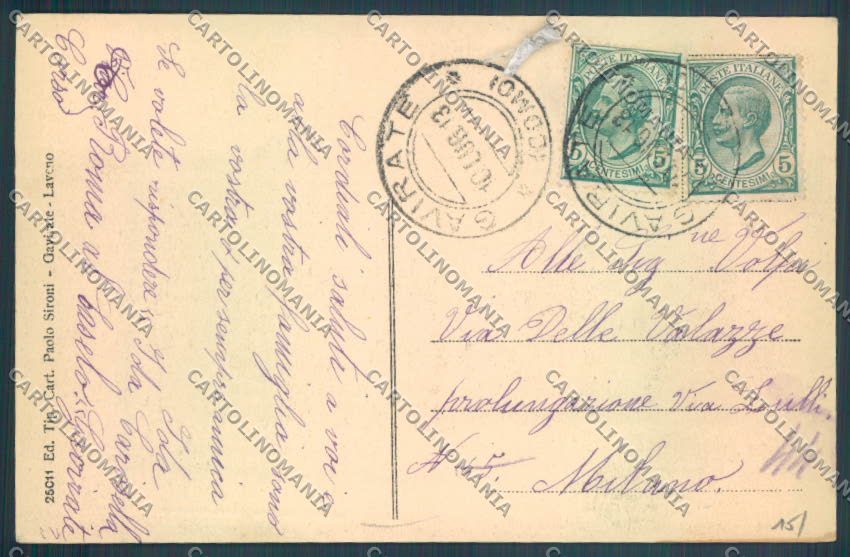 Varese Gavirate cartolina LQ7338 – retro