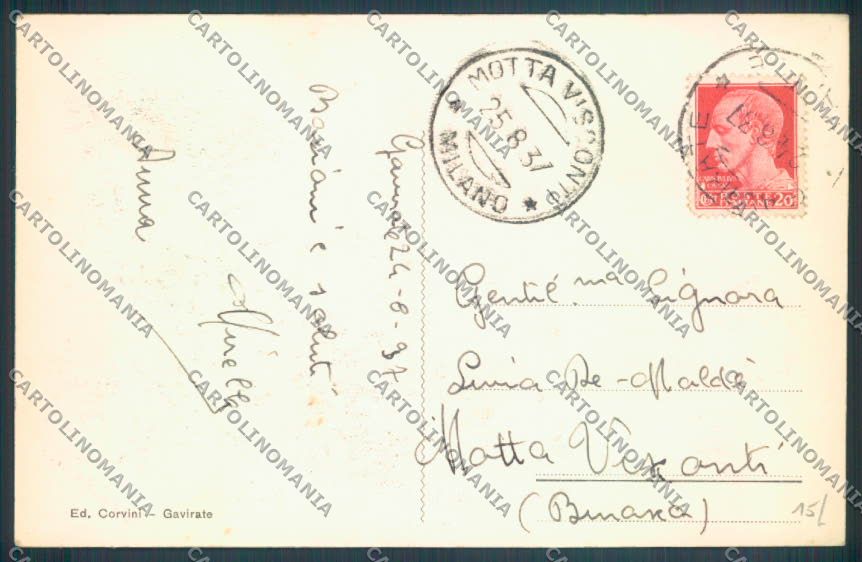 Varese Gavirate cartolina LQ7341 – retro
