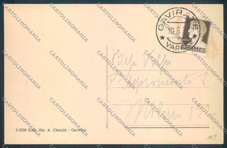 Varese Gavirate cartolina LQ7342 – retro