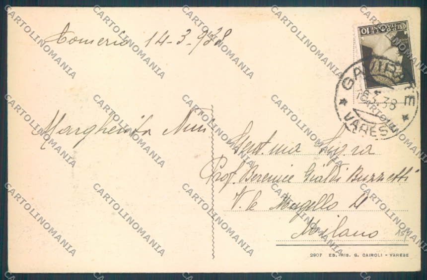 Varese Gavirate cartolina LQ7343 – retro