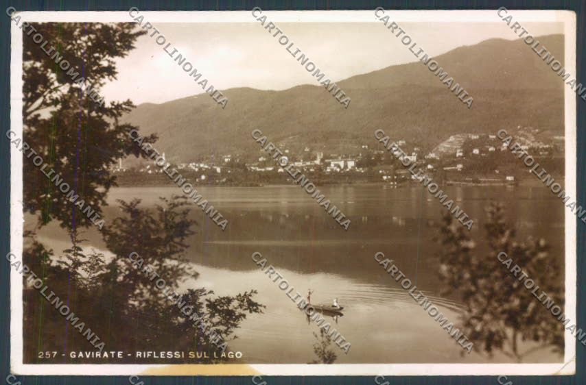 Varese Gavirate Barca Foto cartolina LQ7347 – fronte
