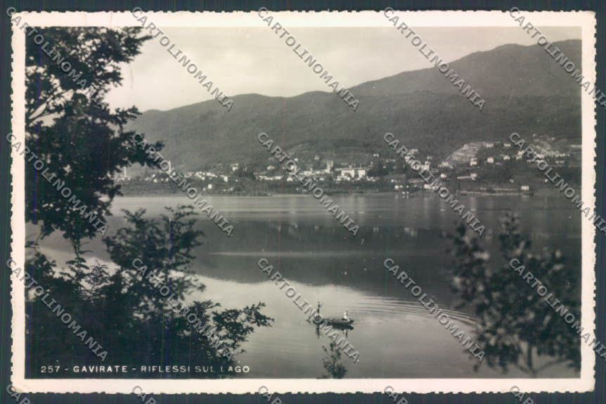 Varese Gavirate Barca Foto cartolina LQ7352 – fronte