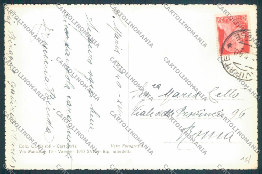 Varese Gavirate Foto cartolina LQ7353 – retro