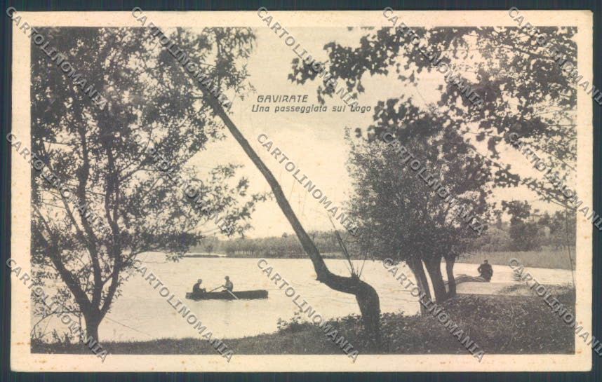Varese Gavirate Barca cartolina LQ7354 – fronte