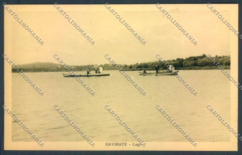 Varese Gavirate Barca cartolina LQ7355 – fronte